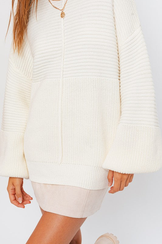 Cozy Ribbed Knit Sweater