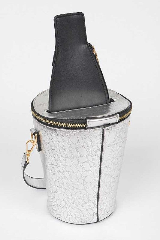 Iconic Champagne Bottle Cooler Crossbody Bag