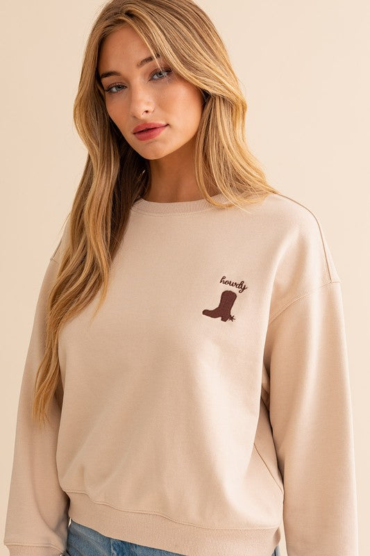 Howdy Pullover Sweatshirt