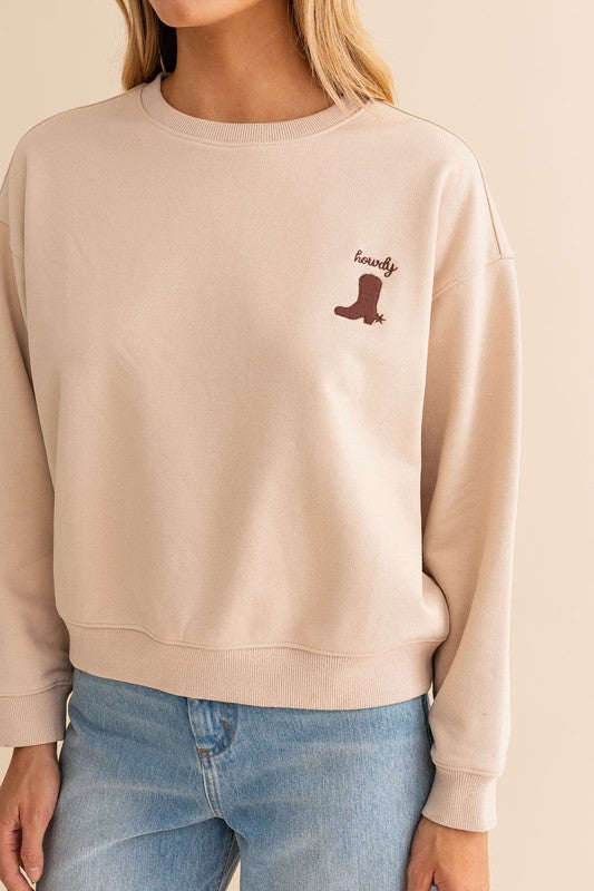 Howdy Pullover Sweatshirt