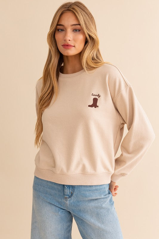 Howdy Pullover Sweatshirt