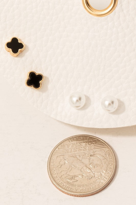 Clover Trio Earrings Set