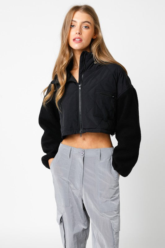 Jetset Quilted Crop Jacket
