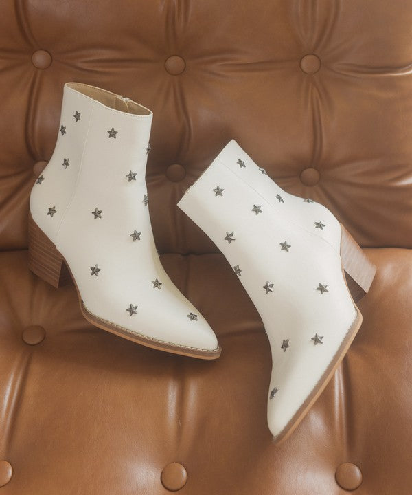 Audrie Star Studded Western Booties