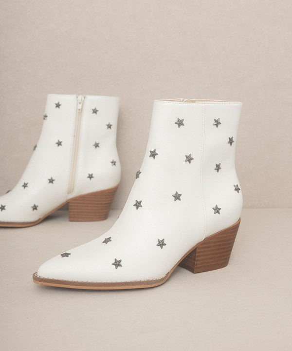 Audrie Star Studded Western Booties