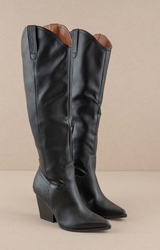 Sandalwood Western Knee High Boots