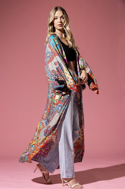 Valentina Open Front Kimono Cover-Up