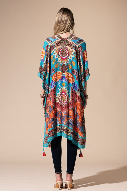 Rosaline Tassel Open Front Kimono