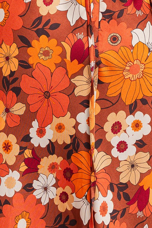 Autumn Blooms Maxi Dress