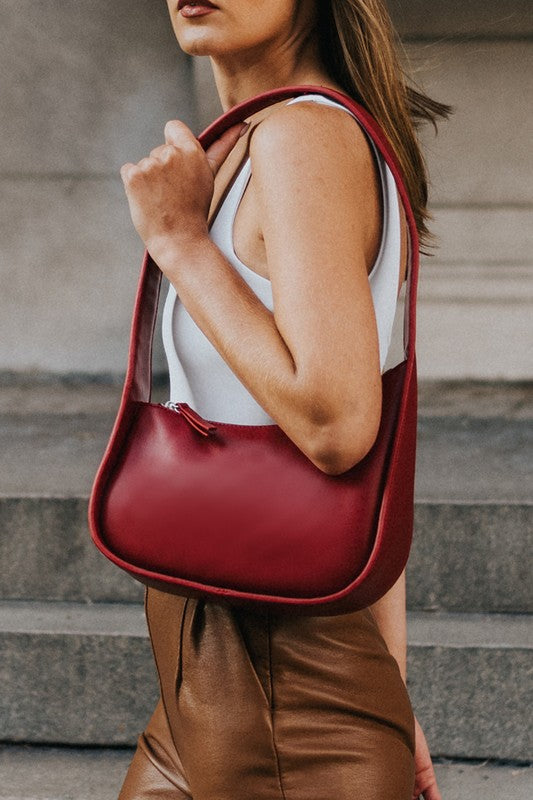 Melie Bianco Willow Red Recycled Vegan Shoulder Bag