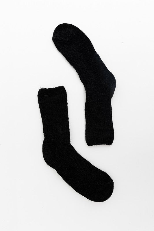 Cozy Ribbed Crew Socks