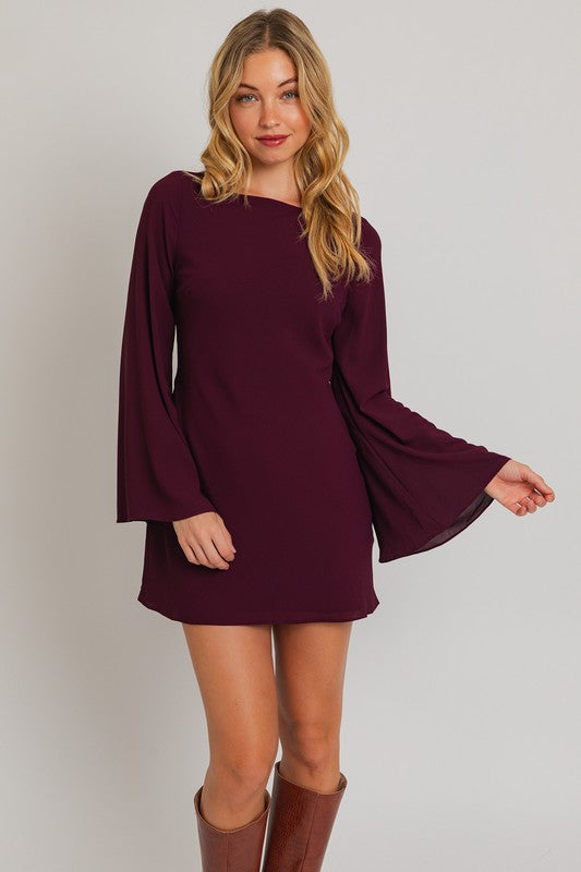 Beverly Bell Sleeve Mini Dress - Medium - Final Sale