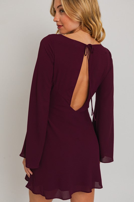 PREORDER - Beverly Bell Sleeve Mini Dress