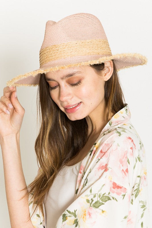 Havana Daydreaming Frayed Edge Straw Hat