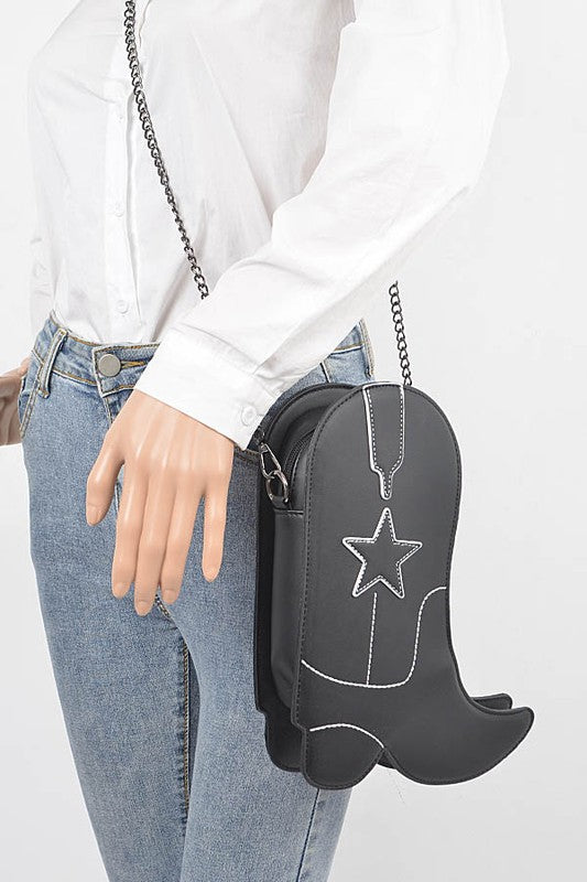 Iconic Cowboy Boot Crossbody Bag