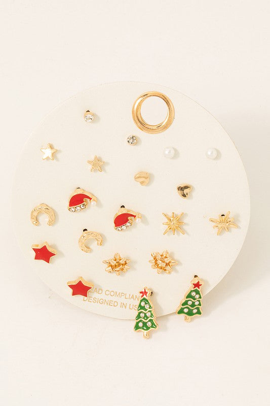 Merry Mix Stud Earring Set