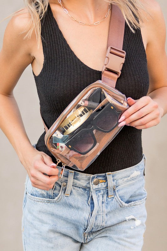 Clear Stadium Belt Sling Bag