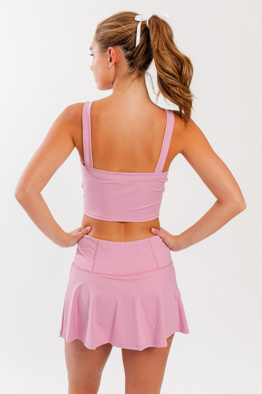 Layla Sleeveless Active Crop Top