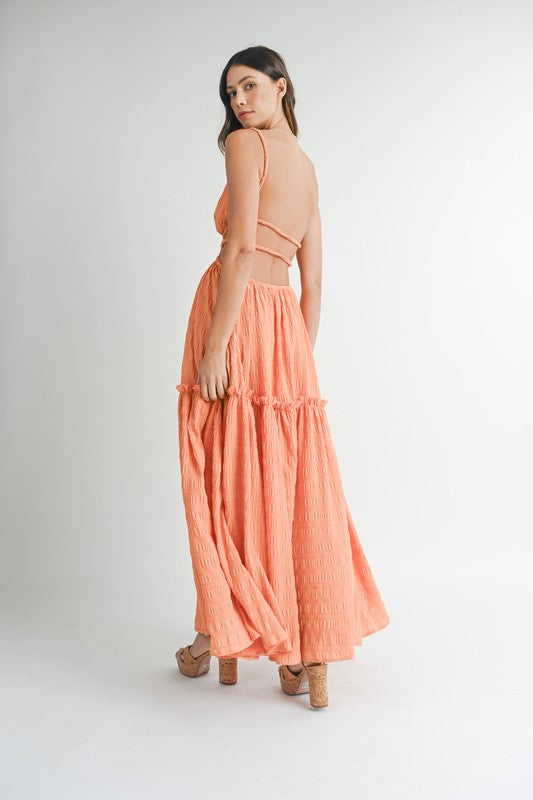 Summer Solstice Tiered Maxi Dress - Large - Final Sale