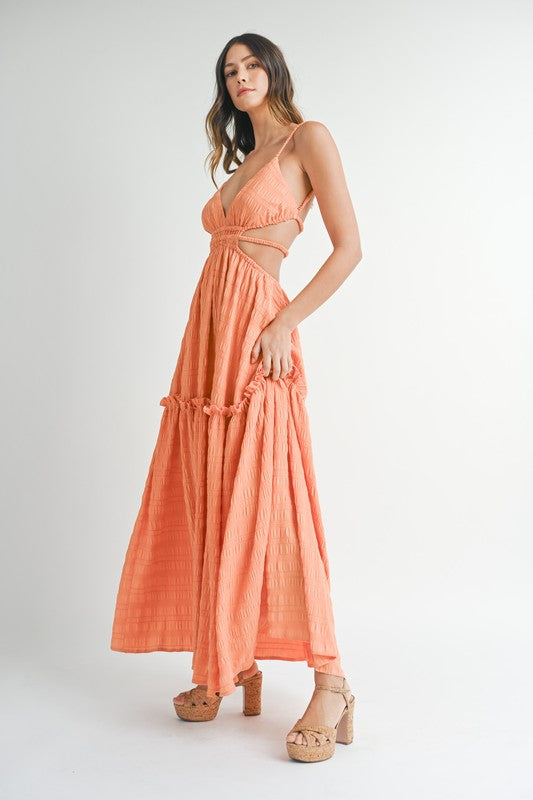 Summer Solstice Tiered Maxi Dress - Large - Final Sale