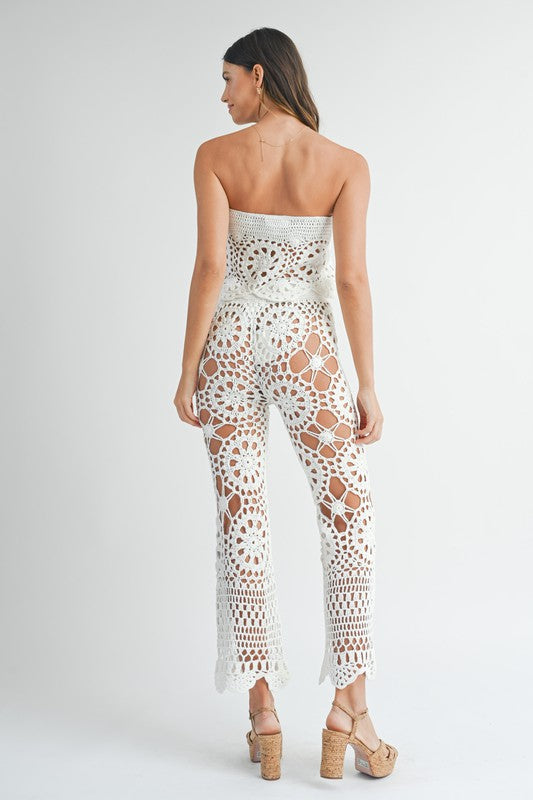 Main Character Moment Crochet Flare Pants