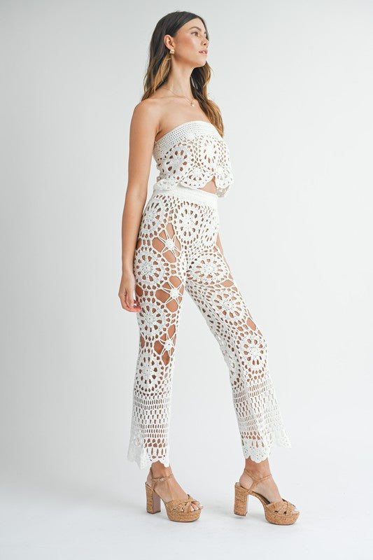 Main Character Moment Crochet Flare Pants