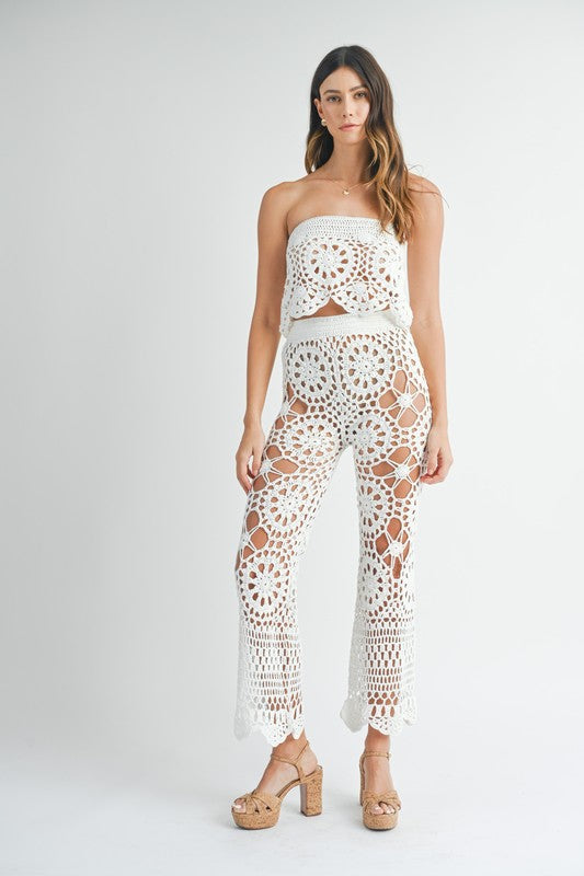 Main Character Moment Crochet Flare Pants