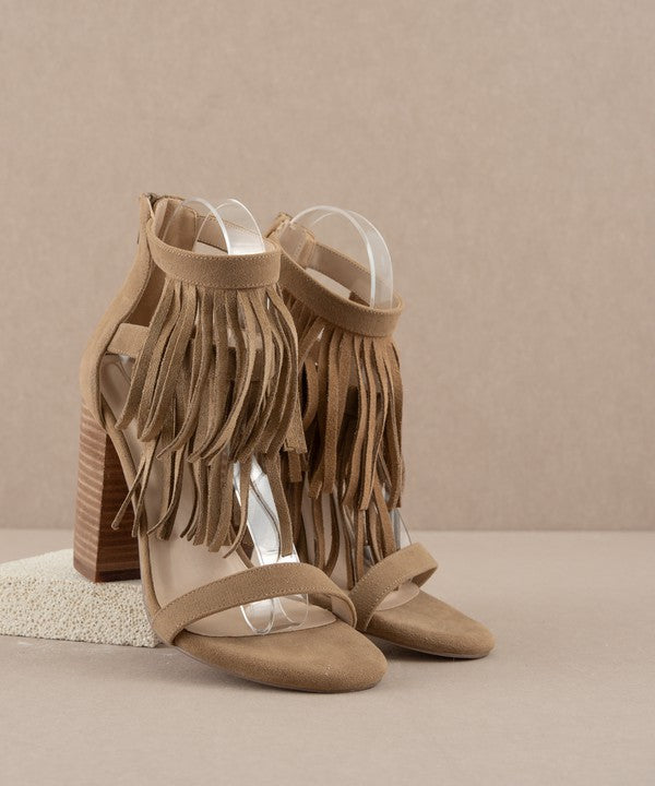 Camila Layered Fringe Heel