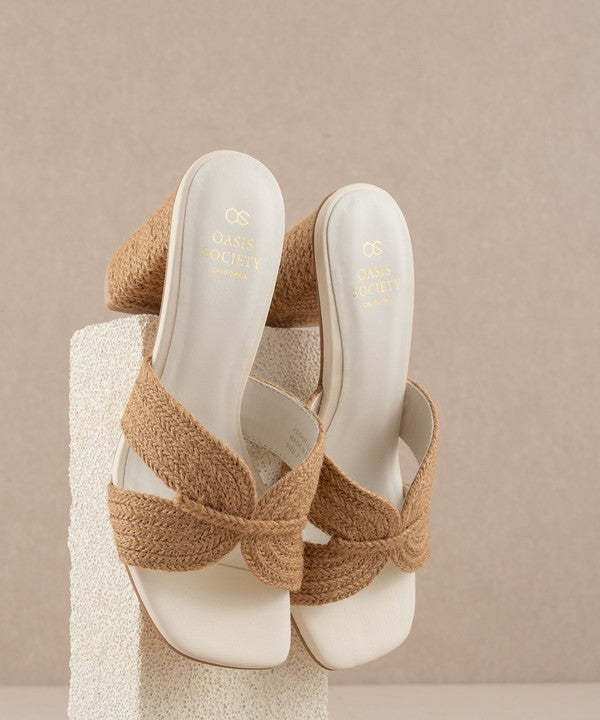 Vacation Ready Raffia Heeled Sandal