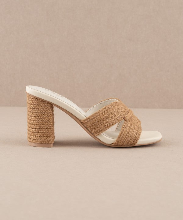 Vacation Ready Raffia Heeled Sandal