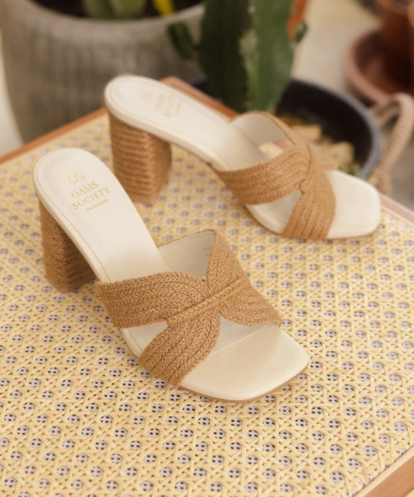 Vacation Ready Raffia Heeled Sandal