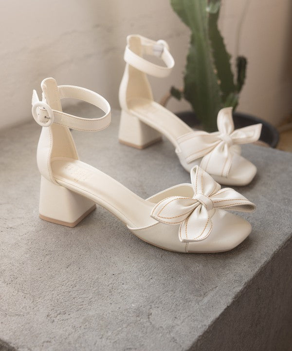 Sweet Bow Knot Low Heels