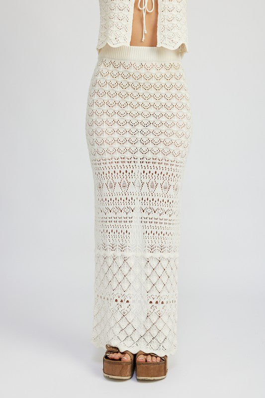 Caliana Crochet Maxi Skirt