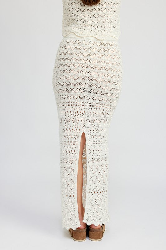 Caliana Crochet Maxi Skirt