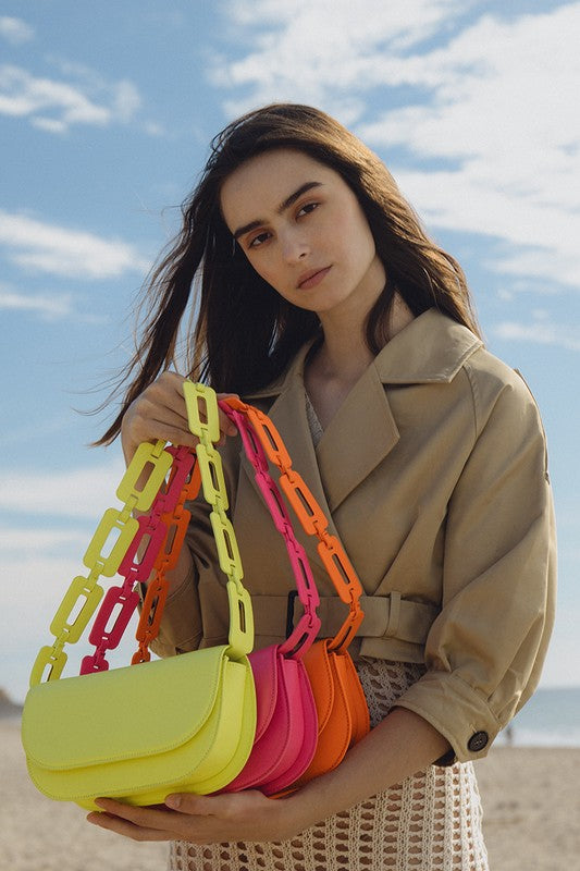 Melie Bianco Inez Neon Shoulder Bag