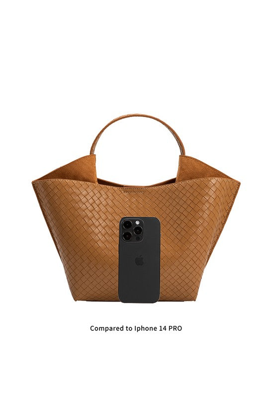 Melie Bianco Terri Recycled Vegan Leather Top Handle Bag