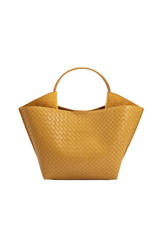 Melie Bianco Terri Recycled Vegan Leather Top Handle Bag