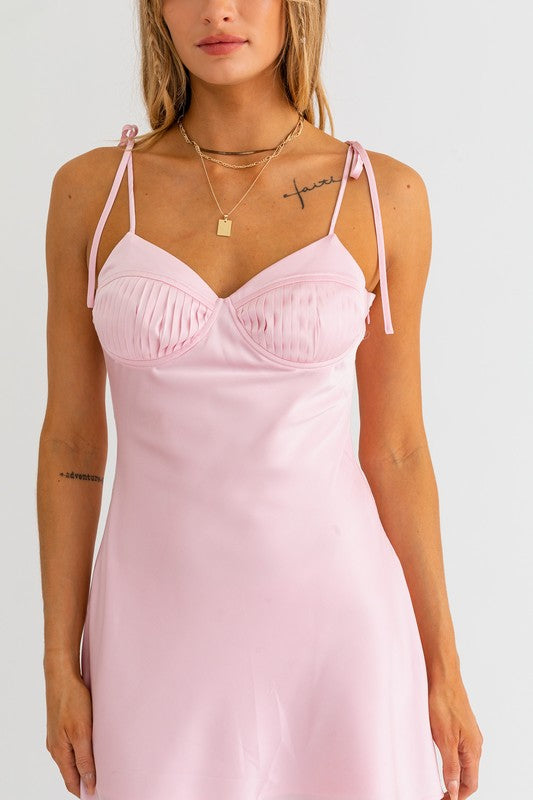 All Dolled Up Blush Pink Mini Dress