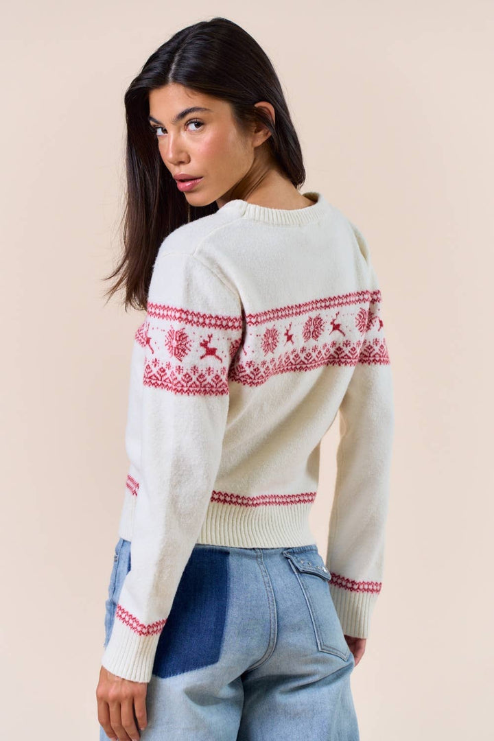 Reindeer Chalet Knit Sweater