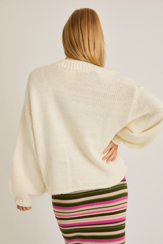 Lanelle Open Front Boxy Cardigan