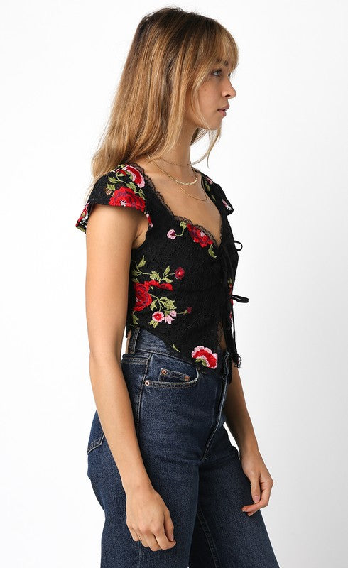 Courtyard Crush Floral Top
