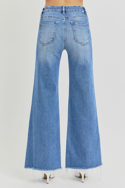 Sway Mid Rise Wide Leg Jeans