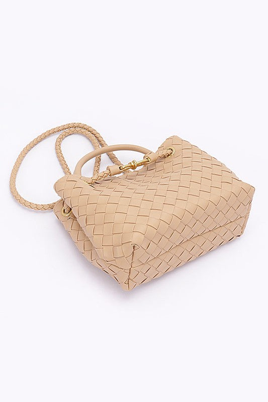 Vita Woven Bow Detail Crossbody Bag