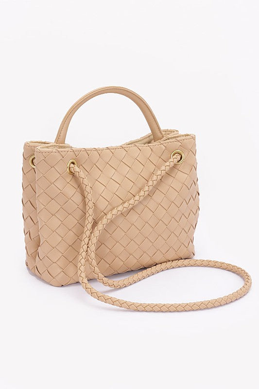 Vita Woven Bow Detail Crossbody Bag