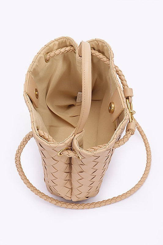 Vita Woven Bow Detail Crossbody Bag