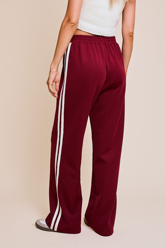 Essential Striped Pocketed Jogger Pants