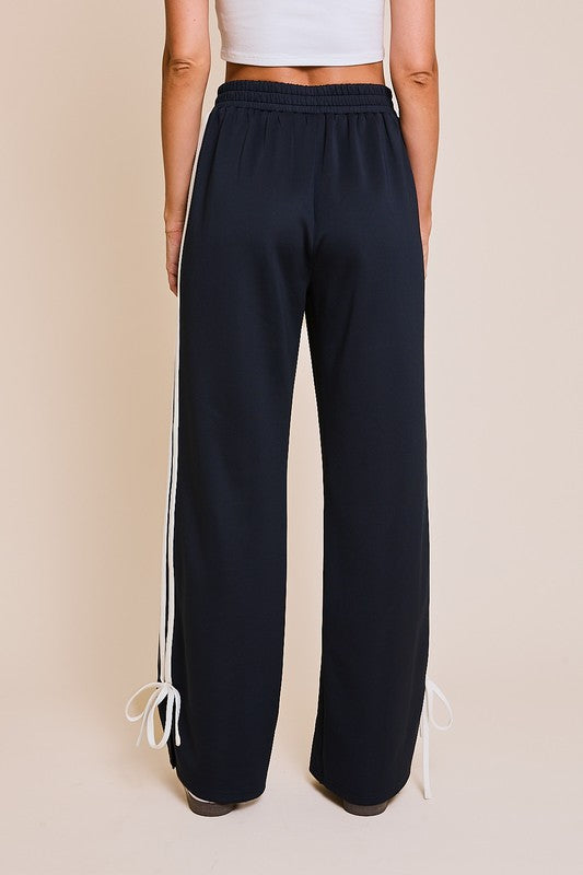 Ready Or Not Bow Pocketed Jogger Pants