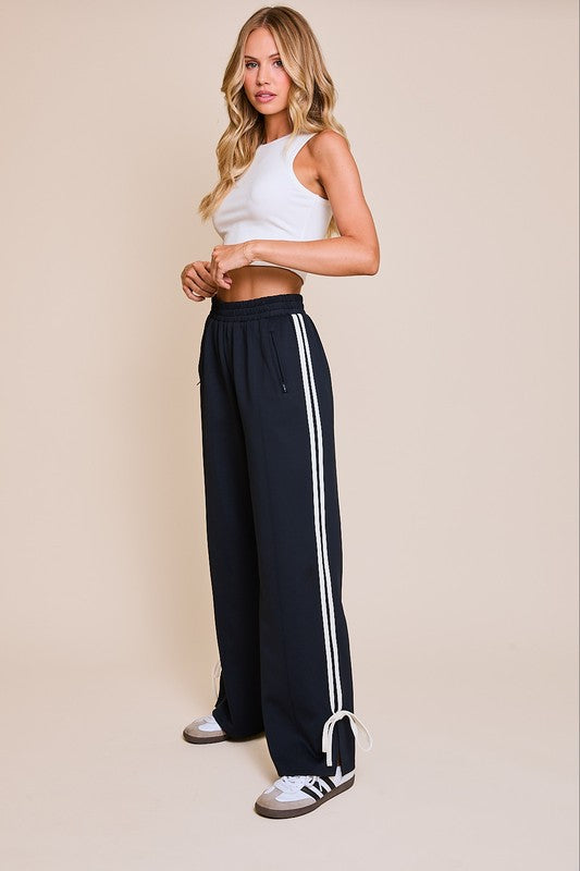 Ready Or Not Bow Pocketed Jogger Pants