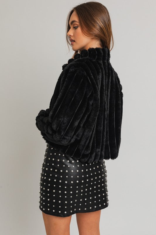 Hot List Faux Fur Jacket