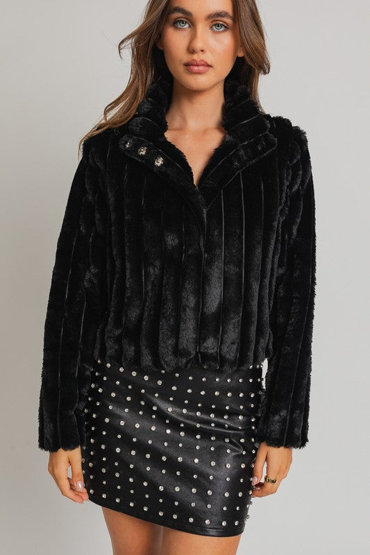 Hot List Faux Fur Jacket